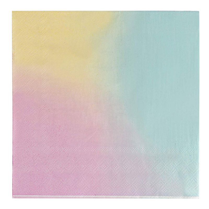 Paper Napkins for Rainbow Birthday Party (6.5 x 6.5 Inches, 150 Pack)