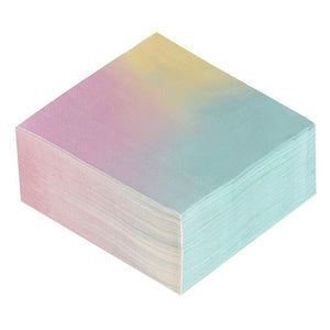 Paper Napkins for Rainbow Birthday Party (6.5 x 6.5 Inches, 150 Pack)