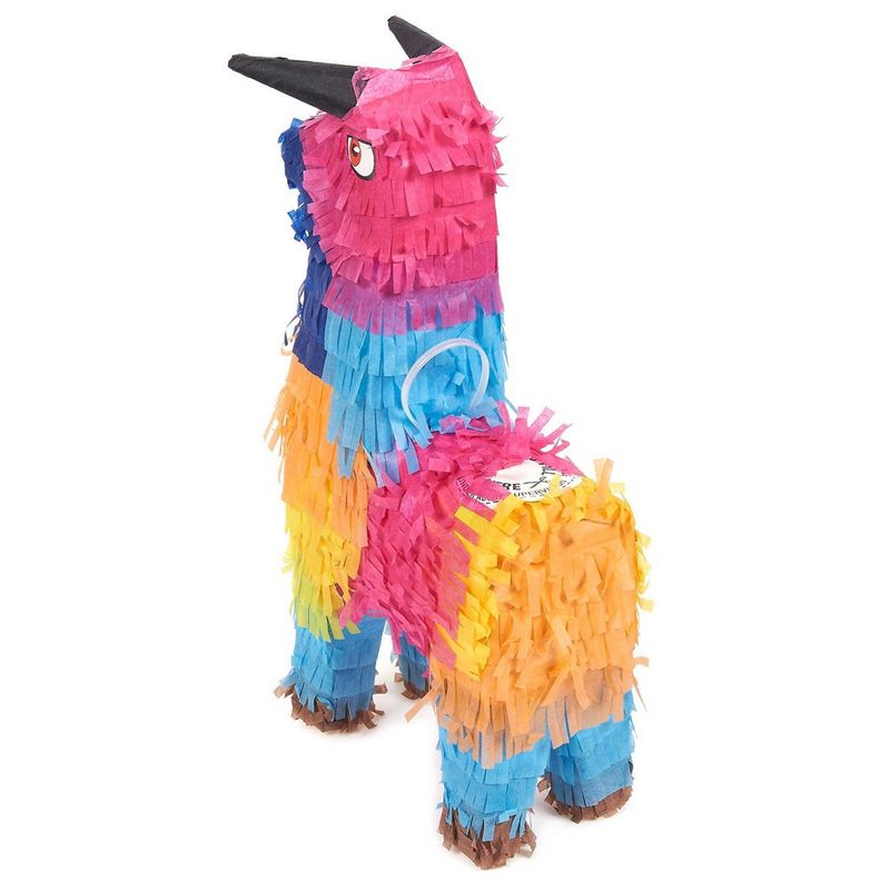 Rainbow Bull Pinatas for Cinco de Mayo, Kid's Birthday Party (Mini, 3 Pack)