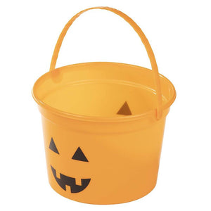 Blue Panda Halloween Buckets for Trick-or-Treating (8 x 6 Inches, 3-Pack)