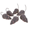Pack of 6 Fake Rats - Fake Mouse - Perfect Rat Prop Decoration for Halloween, 4.5 x 2.1 x 2.25 Inches, Grey, Pink
