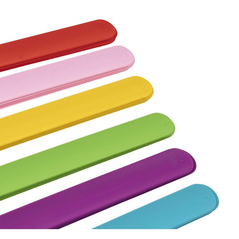 Snap Bracelets, Birthday Party Favors (6 Colors, 24 Pack)