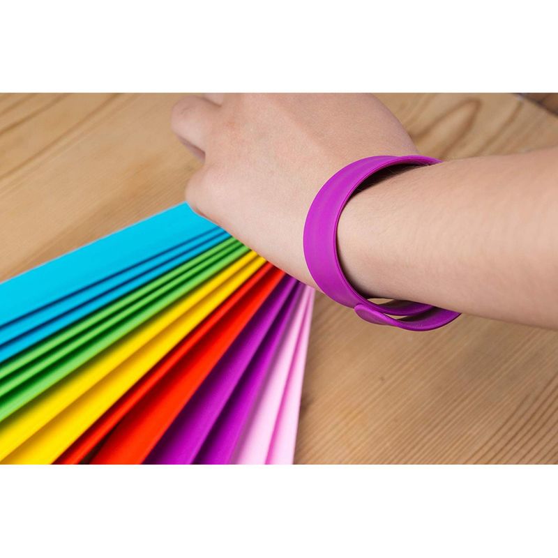 Snap Bracelets, Birthday Party Favors (6 Colors, 24 Pack)