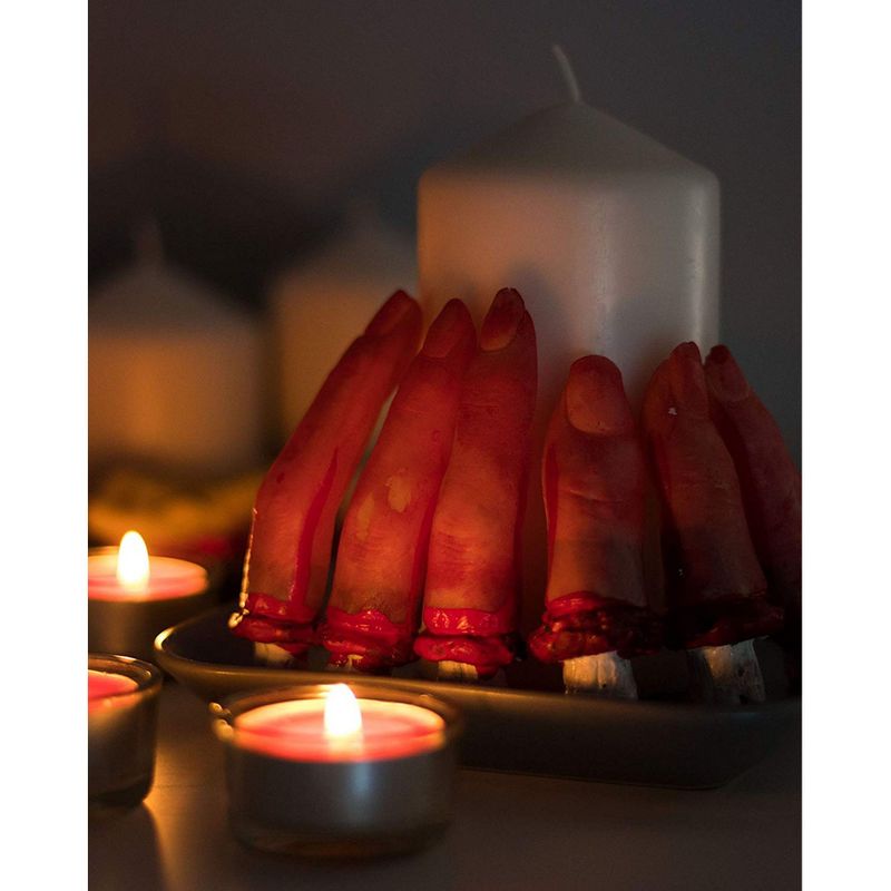 Fake Cut Off Bloody Fingers for Halloween Decorations (10 Piece)