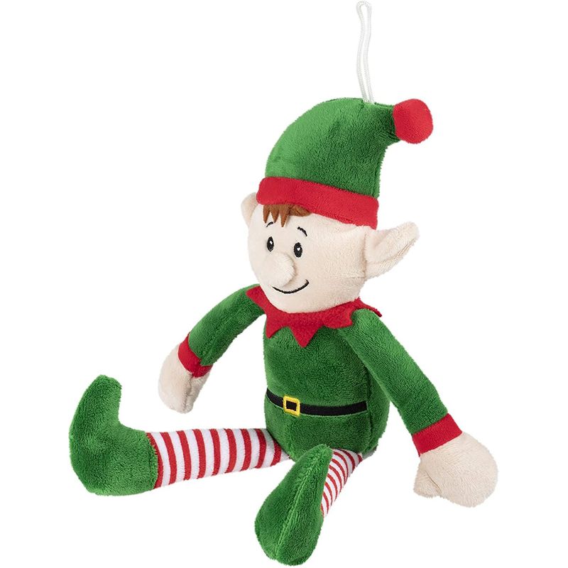 Elf Plush Toys, Christmas Stuffed Animal in 2 Colors (2 Pack)