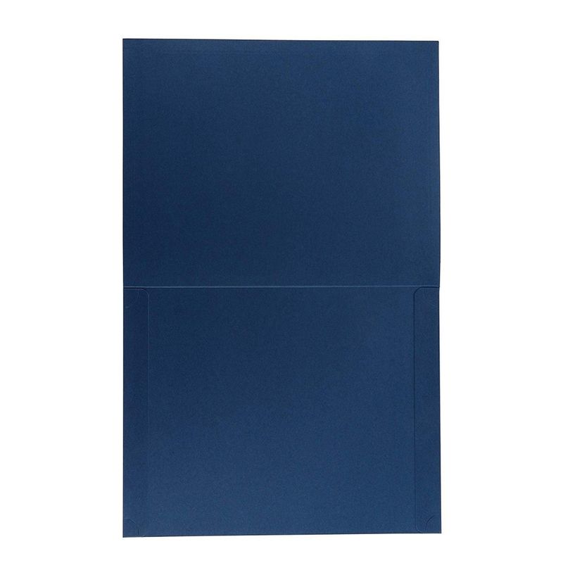 24 Pack Diploma Cover Holders for Letter-Sized Award Certificate, Gold Foil Border, Navy Blue