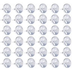 Blue Panda 36-Pack Bulk Jumbo Fake Diamond Rings for Kids Party Favors, Wedding, Bachelorette, & Bridal Decor