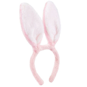 Easter Bunny Ears for Kids and Adults, Light Pink Headband (One Size)