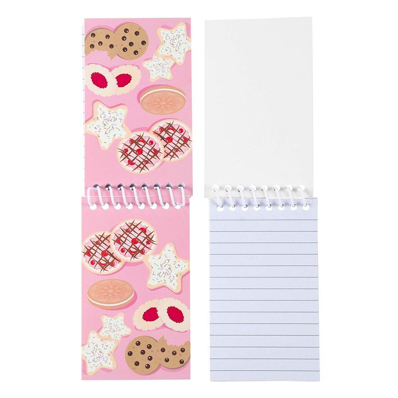 Spiral Notepads with Dessert Design (3 x 5 Inches, 24-Pack)