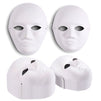 Opera Masks for Masquerade Party Decorations (White, 24-Pack)