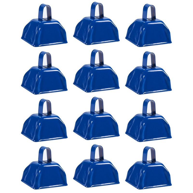 2 Pack 12 Inch Steel Cowbell With Handle Cheering Bell For Sports