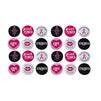 Breast Cancer Awareness Buttons, Round Pins in 6 Designs (2.25 Inches, 24-Pack)