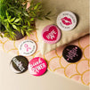 Breast Cancer Awareness Buttons, Round Pins in 6 Designs (2.25 Inches, 24-Pack)