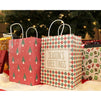 Christmas Gift Wrapping Bags with Handles, Festive Holiday Designs (10 x 4.25 In, 24 Pack)