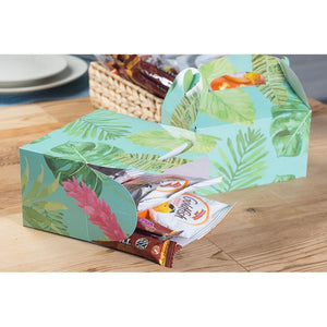 Luau Party Favor Boxes, Tropical Gift Box Set (6 x 3.3 x 3.6 In, 24 Pack)