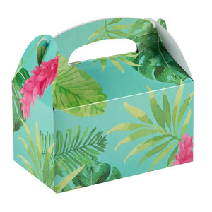 Luau Party Favor Boxes, Tropical Gift Box Set (6 x 3.3 x 3.6 In, 24 Pack)