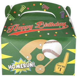 Baseball Party Favor Goodie Boxes for Kids, Sports Themed Take Away Box (24 Pack)