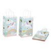 Unicorn Party Bag with Handles, Pastel Rainbow (5.5 x 8.6 x 3 Inches, 24 Pack)