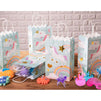 Unicorn Party Bag with Handles, Pastel Rainbow (5.5 x 8.6 x 3 Inches, 24 Pack)