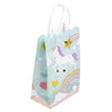 Unicorn Party Bag with Handles, Pastel Rainbow (5.5 x 8.6 x 3 Inches, 24 Pack)