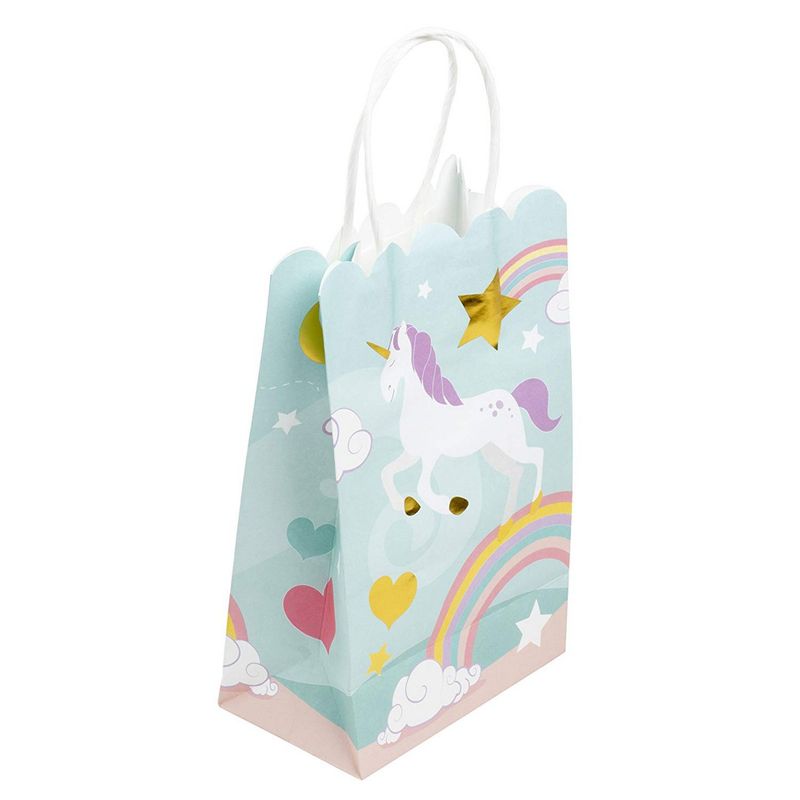 Blue Panda 12 Pack Small Canvas Party Favors Drawstring Gift Bags For  Goodie Treat, Kids Rainbow Unicorn Birthday Party Supplies, 4x6 In : Target