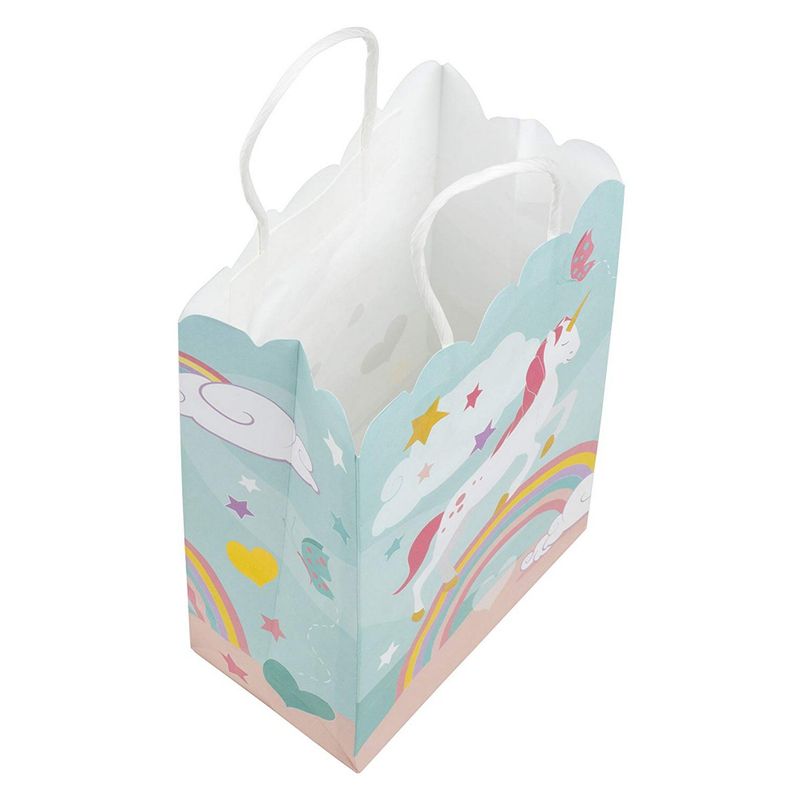 Rainbow Unicorn Party Favor Bags for Kids Birthday Party (5 x 8.5 x 3 In,  36 Pack)