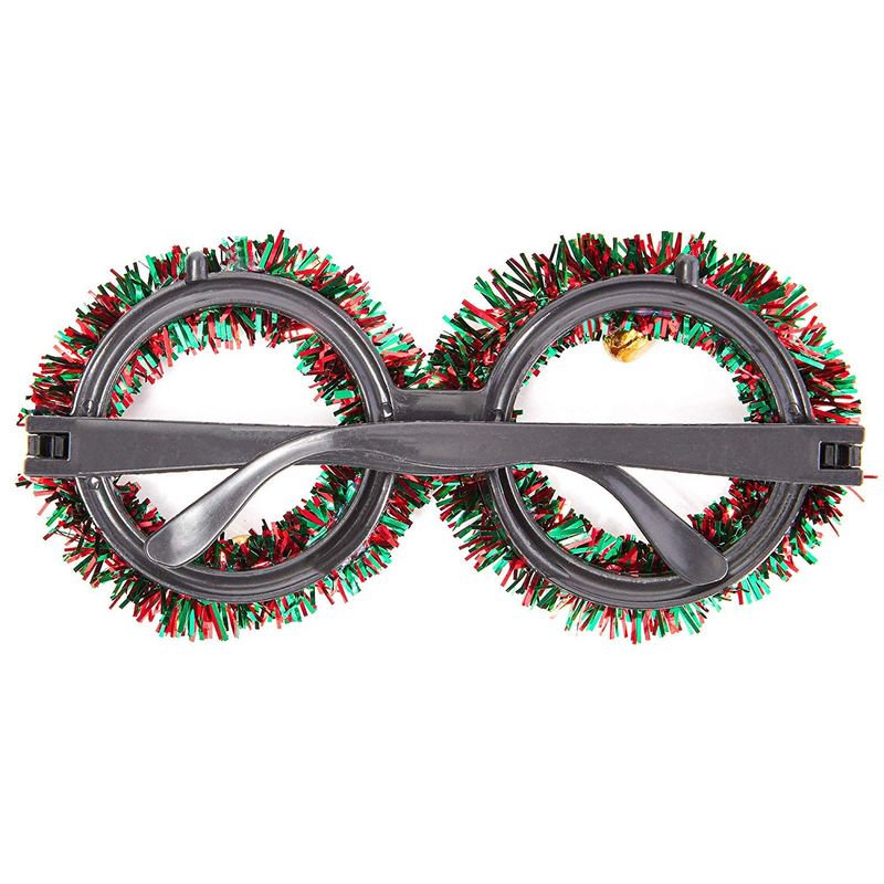 Christmas Novelty Glasses, Xmas Holiday Accessories, Photo Booth Props (8 Pack)