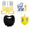 Hanukkah Photo Booth Prop Kit for Parties, Picture Props (72 Pieces)
