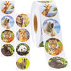 Zoo Animal Stickers, Sticker Roll (1.5 In, 1000 Pieces)