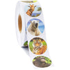 Zoo Animal Stickers, Sticker Roll (1.5 In, 1000 Pieces)