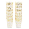 Party Paper Cups with Gold Foil Confetti – Pack of 50, 9 oz