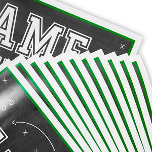 Football Betting Squares Game Poster for Office Pool, Game Day Parties (11 x 17 in, 12 Pack)