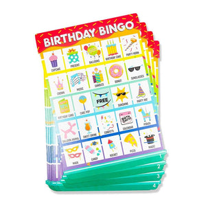 Blue Panda Birthday Bingo Game 36 Pack - Birthday Party Bingo