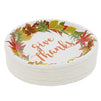 Give Thanks Paper Plates for Thanksgiving Party (10 In, 50 Pack)
