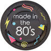 80s Birthday Party Plates (9 in., 48 Pack)
