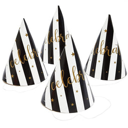 Celebrate Party Supplies, Birthday Party Hats (5 x 7 In, 24 Pack)