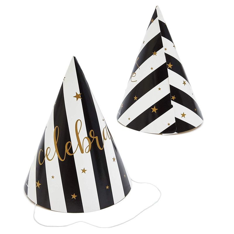 Celebrate Party Supplies, Birthday Party Hats (5 x 7 In, 24 Pack)