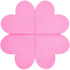 Heart Shaped Paper Napkins for Valentine's Party, Hot Pink (6.5 x 6.5 In, 50 Pack)