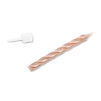 Metallic Rose Gold Striped Birthday Cake Candles in Holders (2 in., 72 Pack)