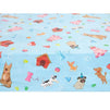 Blue Panda Puppy Dog Themed Party Table Covers (54 x 108 in, Rectangle, 3 Pack)