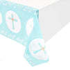 Tablecloth for Baptism and Easter, Plastic Table Cover (54 x 108 in, 3-Pack)