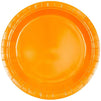 Blue Panda Neon Orange Paper Party Plates (100 Count) 9 Inches