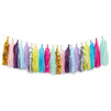Blue Panda Tassel Party Garland Decoration (Assorted Colors, Tissue Paper Pack of 50)