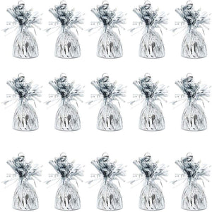 Silver Balloon Weights (15 Pack)