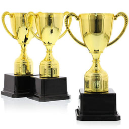 Gold Award Trophies for Sports and Competitions (7 Inches, 3 Pack)