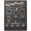 Milestones of Baby's First Year Chalkboard for Photography Prop (11.6 x 15.6 In)