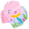 Mermaid Party Favor Drawstring Bags for Kids (12 x 10 in, 12 Pack)