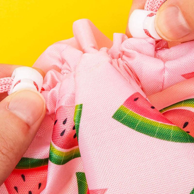 Watermelon Drawstring Party Favor Gift Bags (12 x 10 in, 12 Pack)