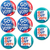 Vote Pinback Buttons (2.25 in, 24 Pack)