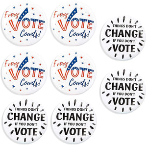 Vote Pinback Buttons (2.25 in, 24 Pack)